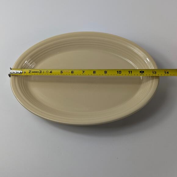 Fiestaware Ivory 13 5/8 Serving Platter Tray Retired Replacement Modern 08-24 - Picture 10 of 12